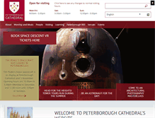 Tablet Screenshot of peterborough-cathedral.org.uk